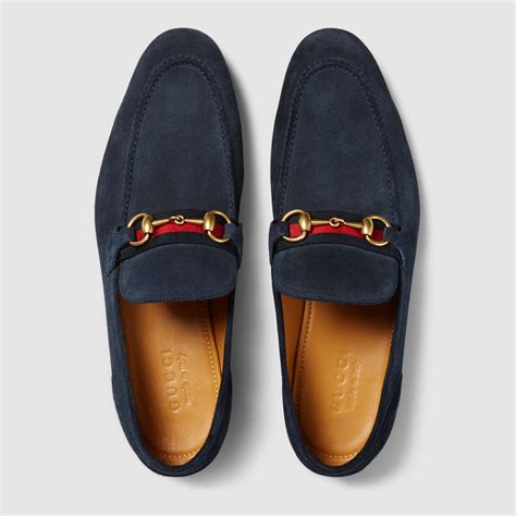 gucci suede loafers blue|Gucci loafers men blue.